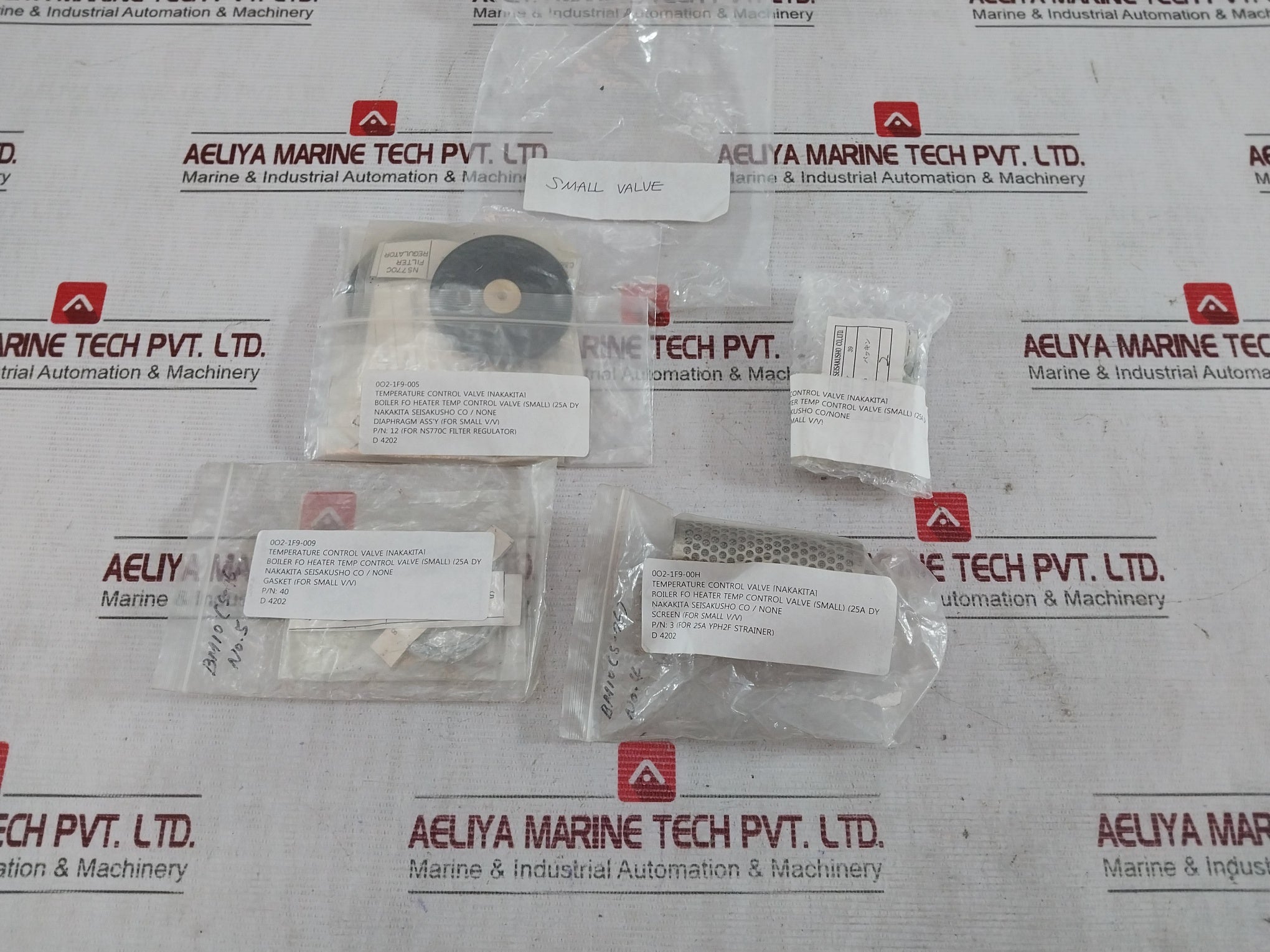 Nakakita Seisakusho Scs-24 Valve & Stem, Screen, Diaphragm, Gasket Packing Set