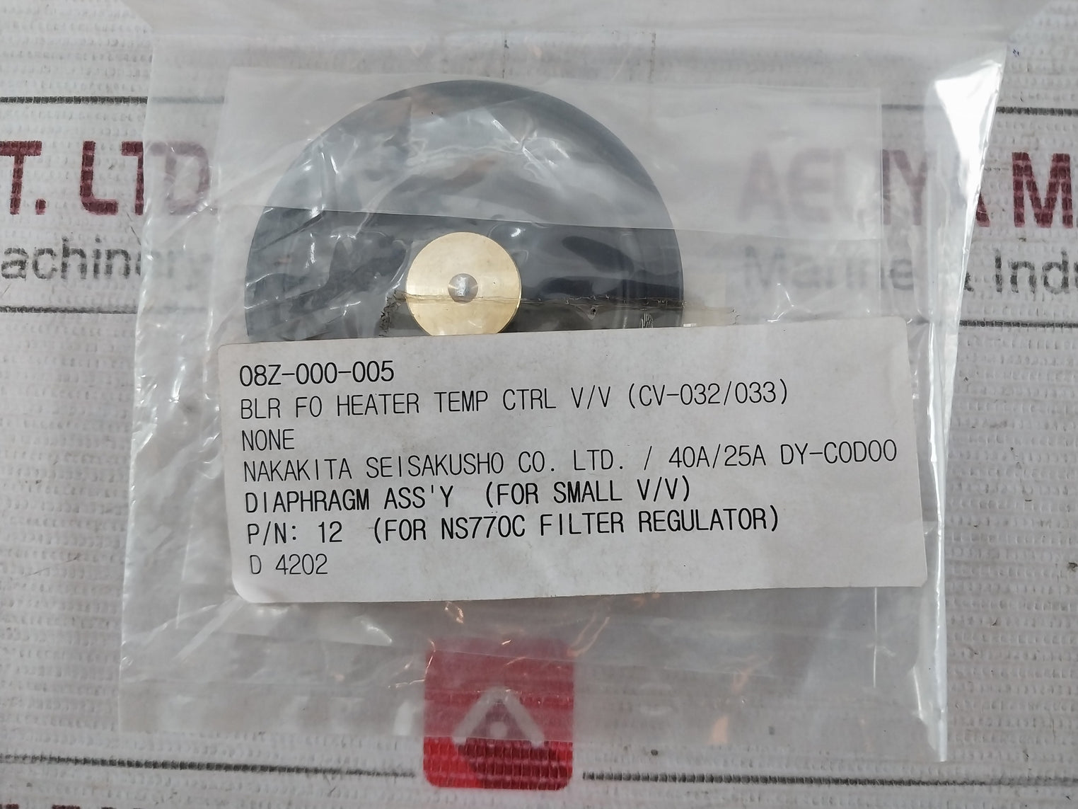 Nakakita Seisakusho Scs-24 Valve & Stem, Screen, Diaphragm, Gasket Packing Set