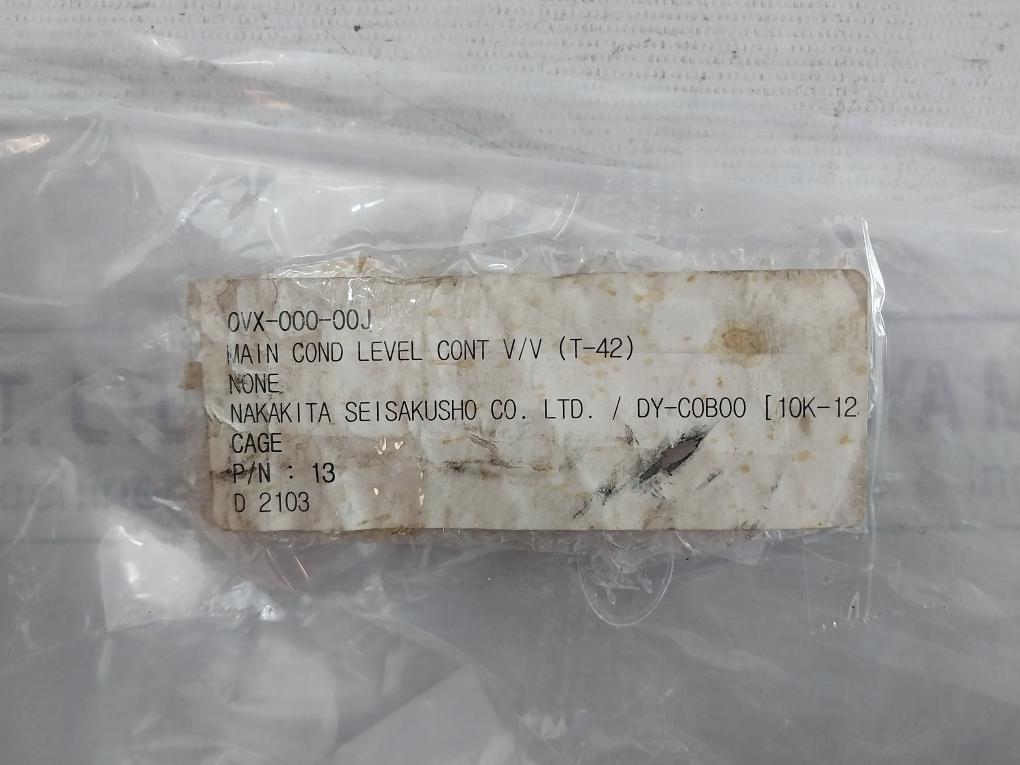 Nakakita Seisakusho Scs 24 Main Condensate Level Control Valve 0Vx-000-00J 0353 Dy-c0B00 &nbsp; &nbsp;&nbsp;