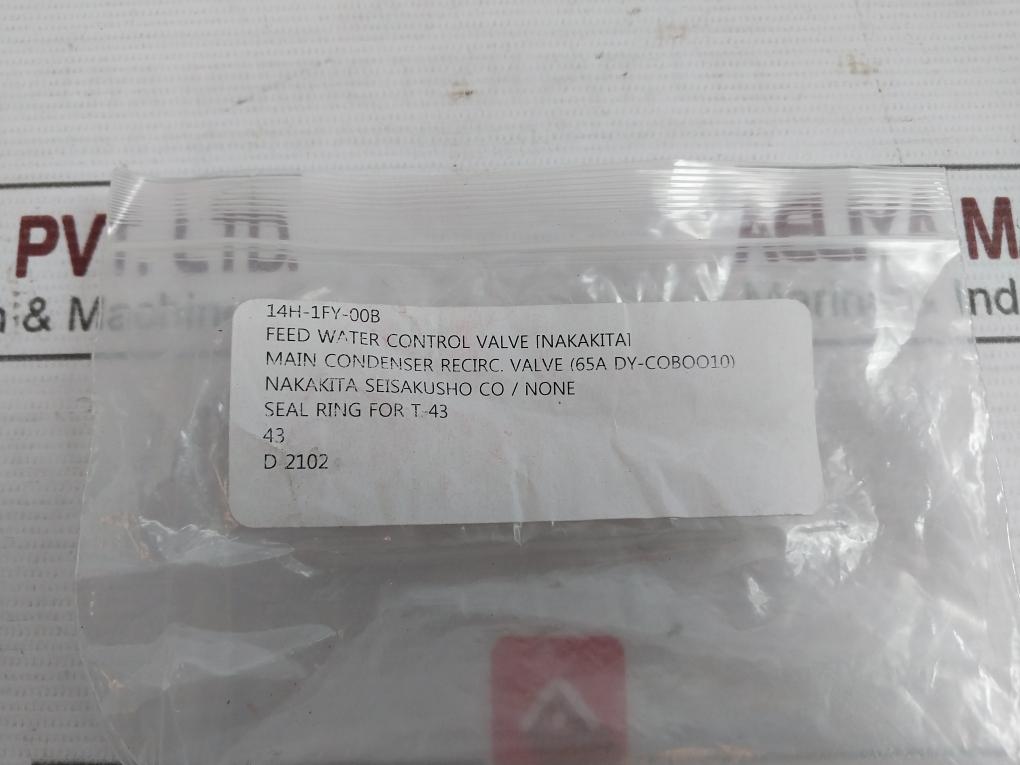 Nakakita Seisakusho T-43 Feed Water Control Valve Kit 0Vy-000-00A 150-600Lb
