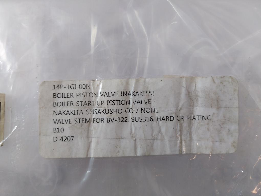 Nakakita Seisakusho Valve Stem Assembly For Bv-322 Sus316 Hard Cr Plating