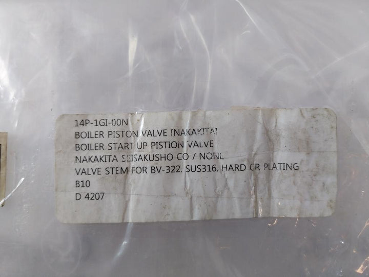 Nakakita Seisakusho Valve Stem Assembly For Bv-322 Sus316 Hard Cr Plating