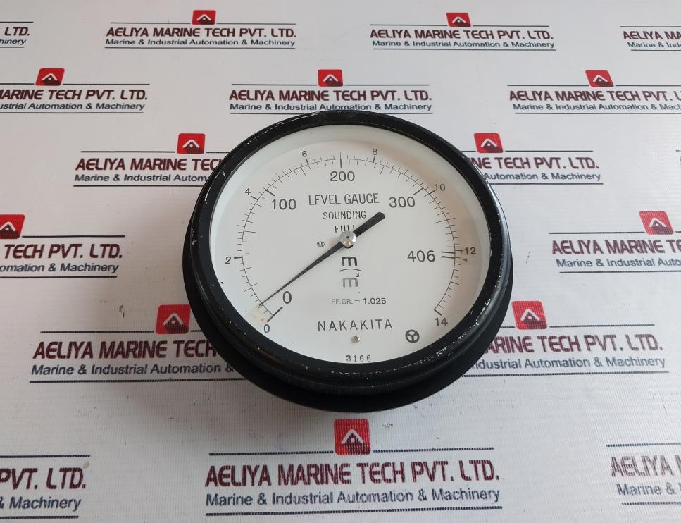 Nakakita Sp.Gr. = 1.025 Level Gauge 0-406 M