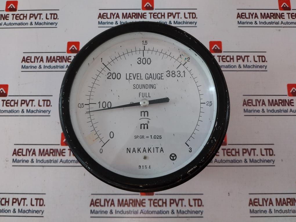 Nakakita Sp.Gr.=1.025 Level Gauge Sounding Full