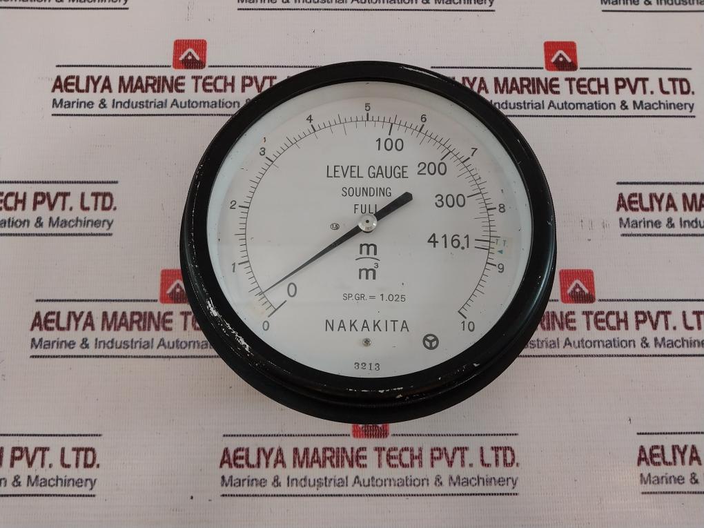 Nakakita Sp.Gr.= 1.025 Level Gauge Sounding Full 0-10 M3