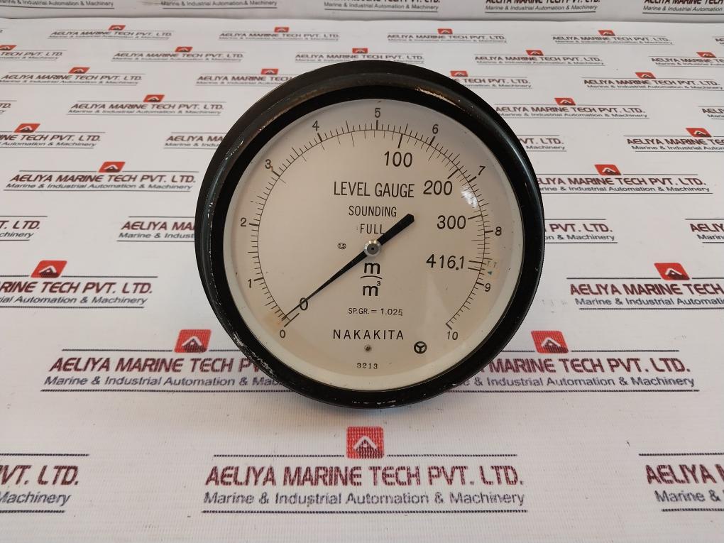 Nakakita Sp.Gr.= 1.025 Level Gauge Sounding Full 0-10 M3