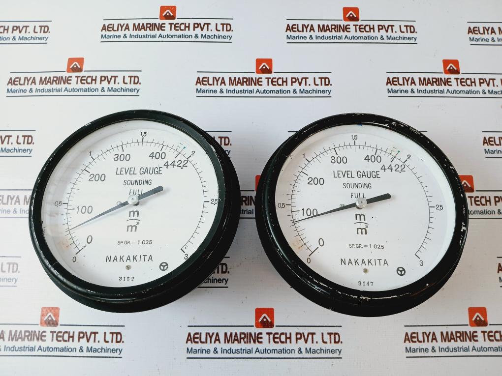 Nakakita Sp.Gr. = 1.025 Level Gauge Sounding Full 0-442.2 M