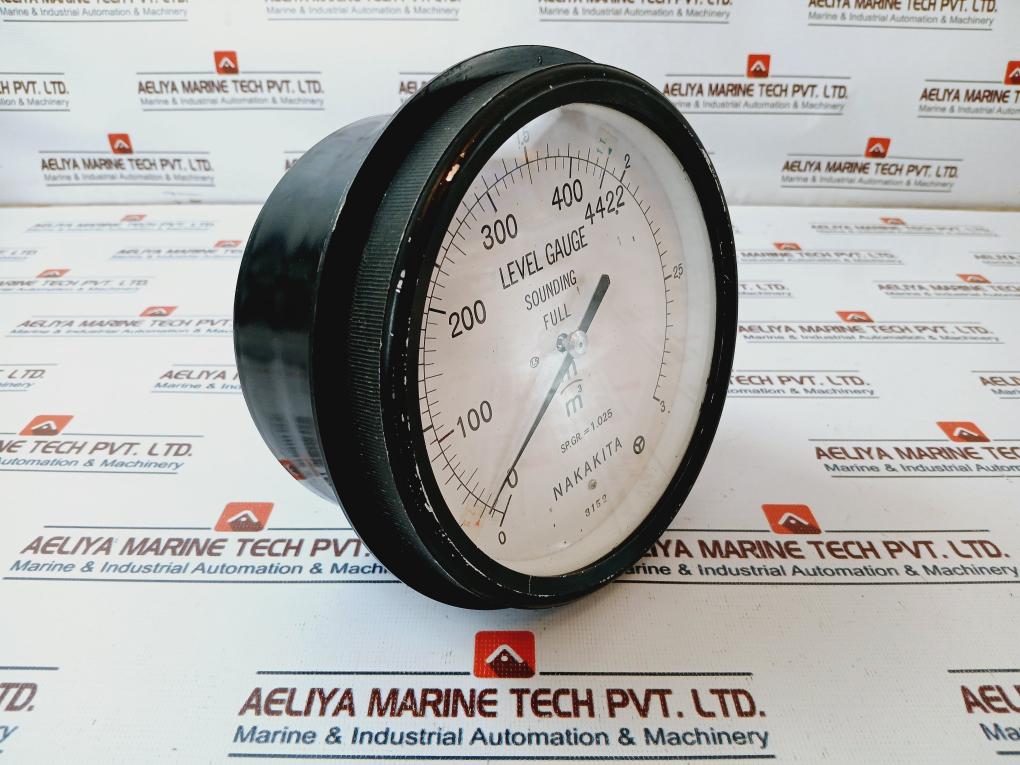 Nakakita Sp.Gr. = 1.025 Level Gauge Sounding Full 0-442.2 M