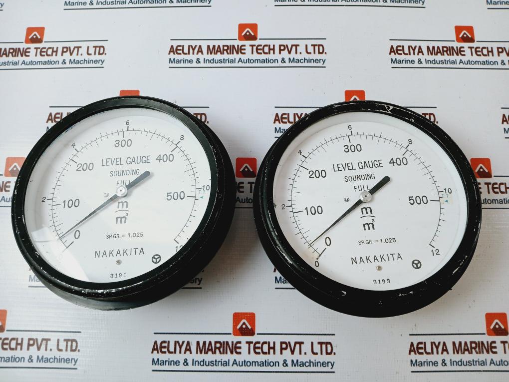 Nakakita Sp.Gr.=1.025 Level Gauge Sounding Full 0-500 M