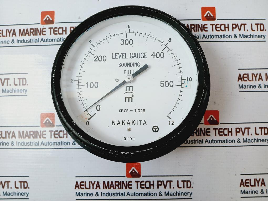 Nakakita Sp.Gr.=1.025 Level Gauge Sounding Full 0-500 M