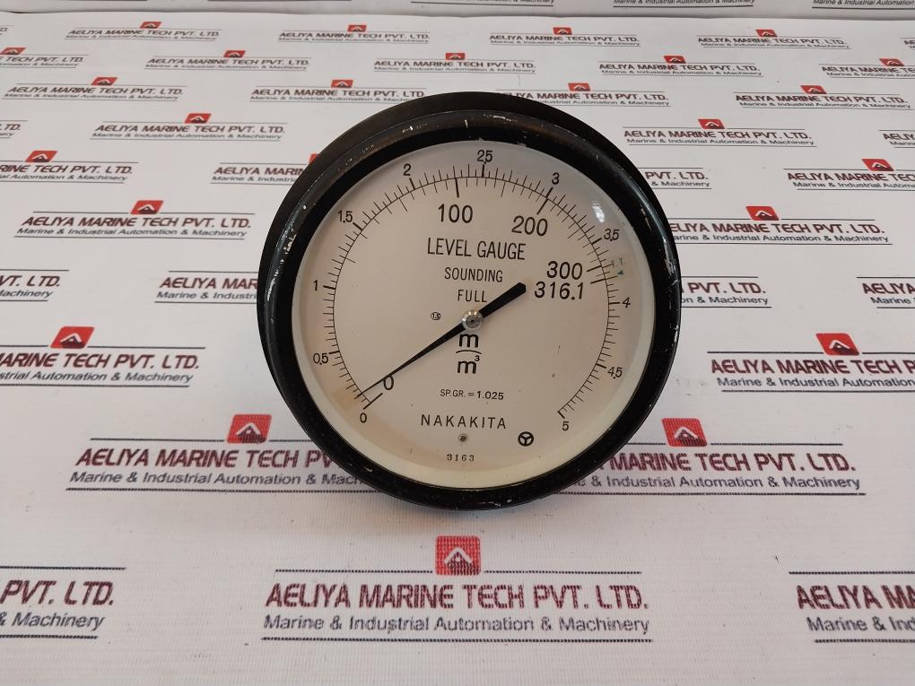 Nakakita Sp.Gr.= 1.025 Level Gauge Sounding Full 0-5 M3