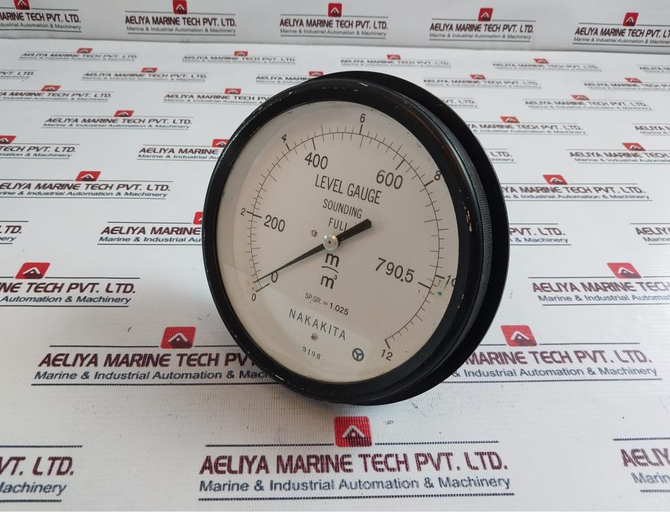 Nakakita Sp.Gr.= 1.025 Sounding Full Level Gauge 0-12 M3