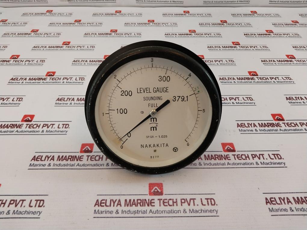 Nakakita Sp.Gr.= 1.025 Sounding Full Level Gauge 0-6 M3