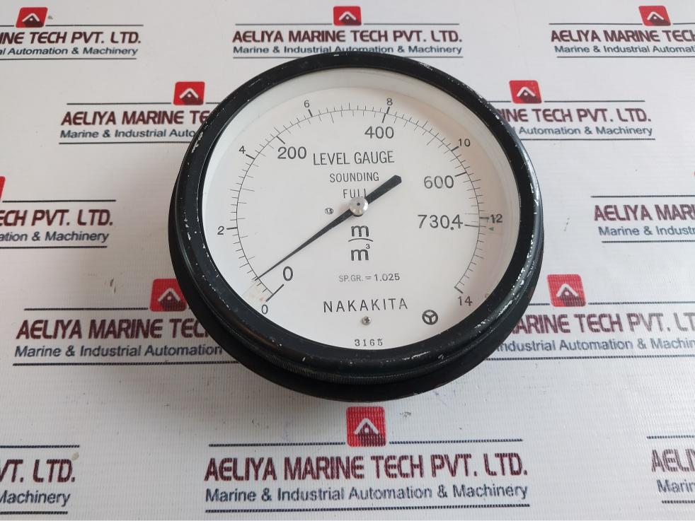 Nakakita Sp.Gr. = 1.025 Level Gauge 0-730.4 M