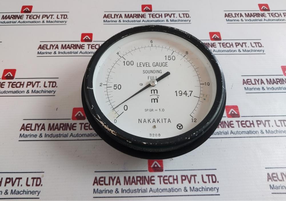 Nakakita Sp.Gr. = 1.0 Level Gauge Sounding Full 0-12 M3