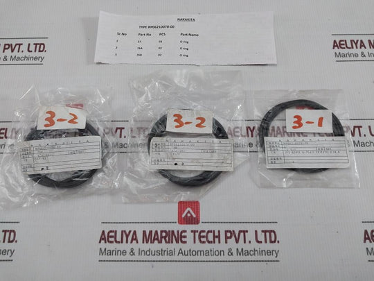 Nakakita Rp06210078-00 Black Rubber O Ring 3.1 Mm × 74.4 Mm