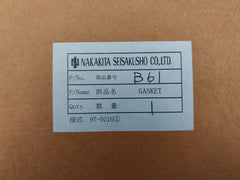 Nakakita Seisakusho N23-40K-1029-b61 Gasket For Astern Guard Valve 900Ln