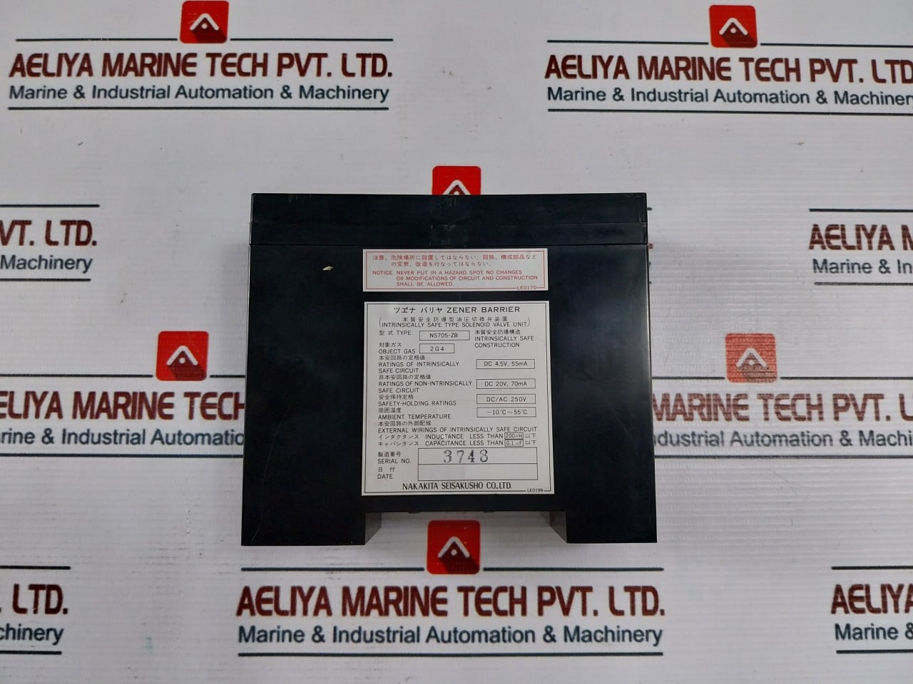 Nakakita Seisakusho Ns705-zb Zener Barrier 250V Dc/Ac 10Ohms 20V 70Ma