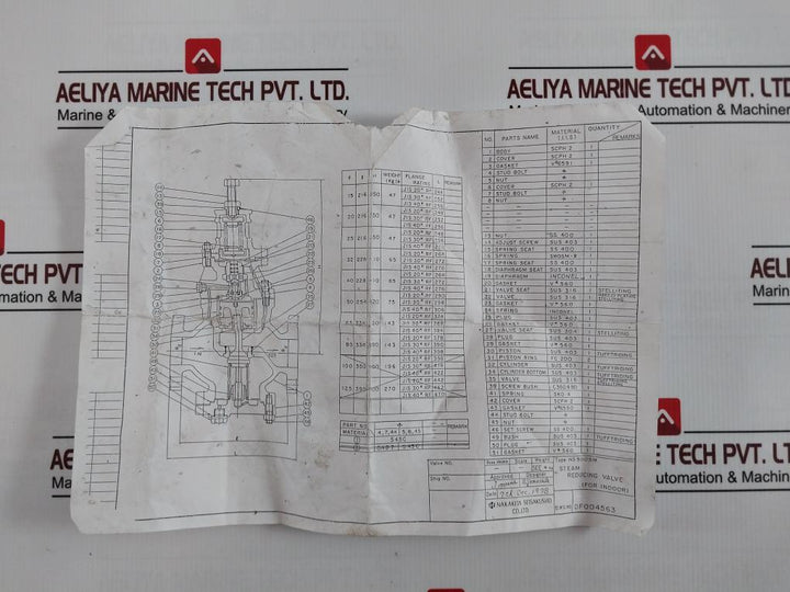 Nakakita Seisakusho Steam Control Valve With Gasket Kit 14K-1Fk-00G, Ns500Sm
