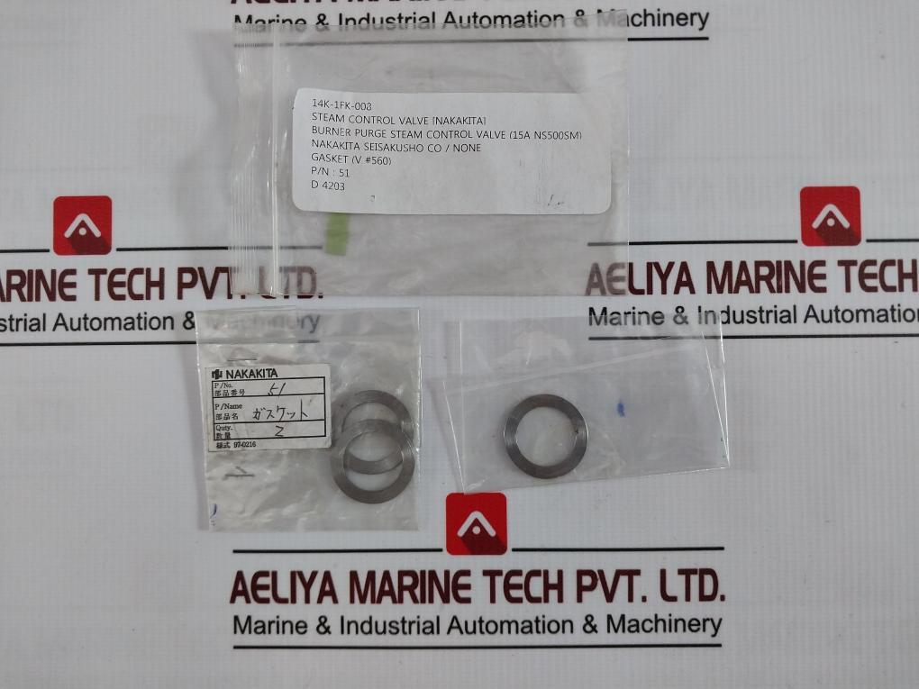 Nakakita Seisakusho Steam Control Valve With Gasket Kit 14K-1Fk-00G, Ns500Sm