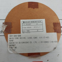 Nakakita Seisakusho T-43 Feed Water Control Valve Kit 0Vy-000-00A 150-600Lb