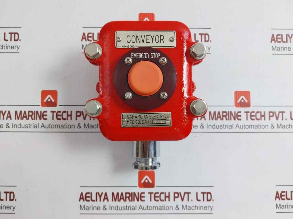 Nakamura Electric Conveyor Emergency Stop Switch Np-15005