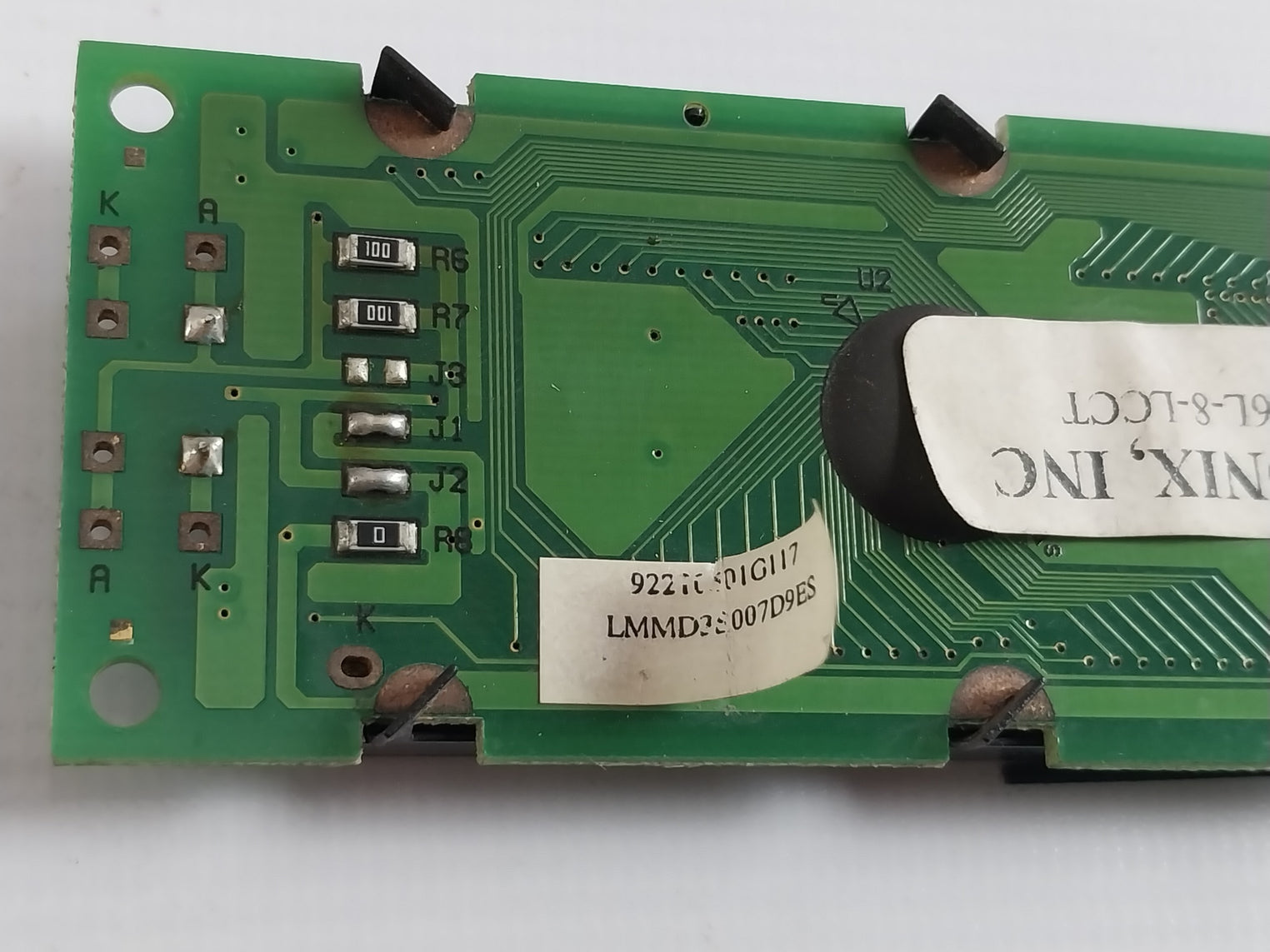 Nan Ya Plastics/Hantronix M007Th Lcd Display Pcb Board Hdm16216L-8-lcct Rev.B