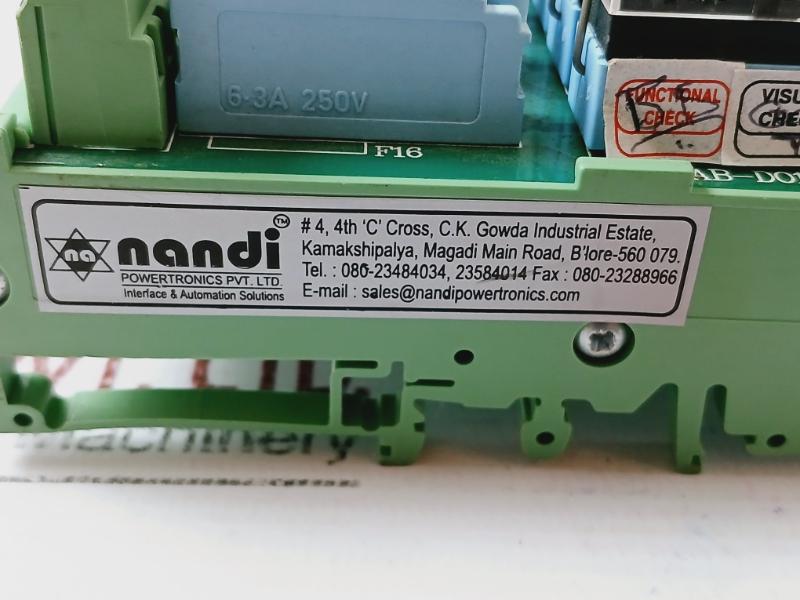 Nandi Powertronics Naab-do16fb Relay Module 24vdc