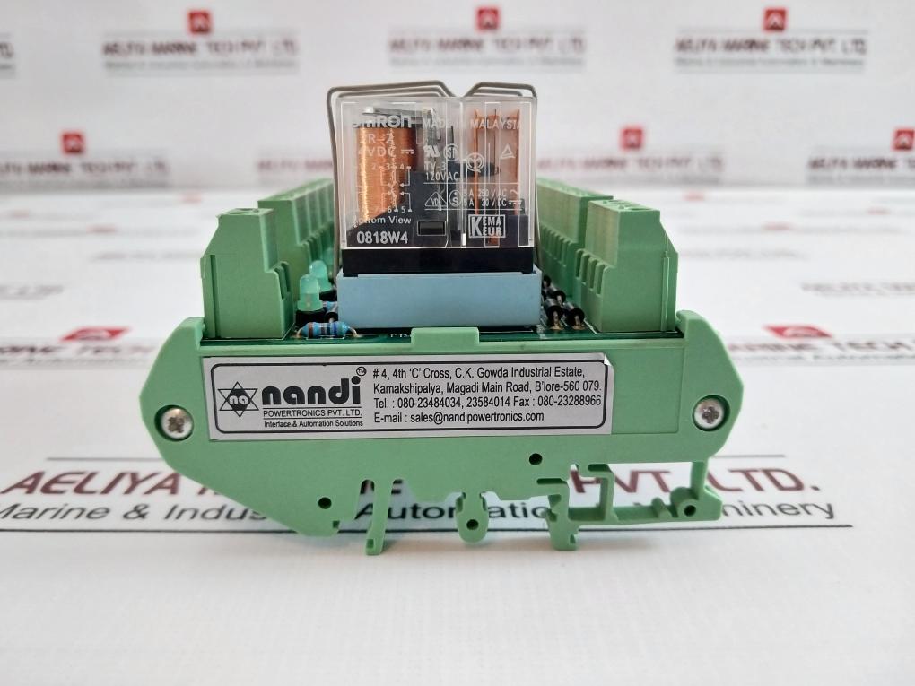 Nandi Powertronics Nage-2282/24Pi Electromechanical Relay Module G2R-2 24Vdc