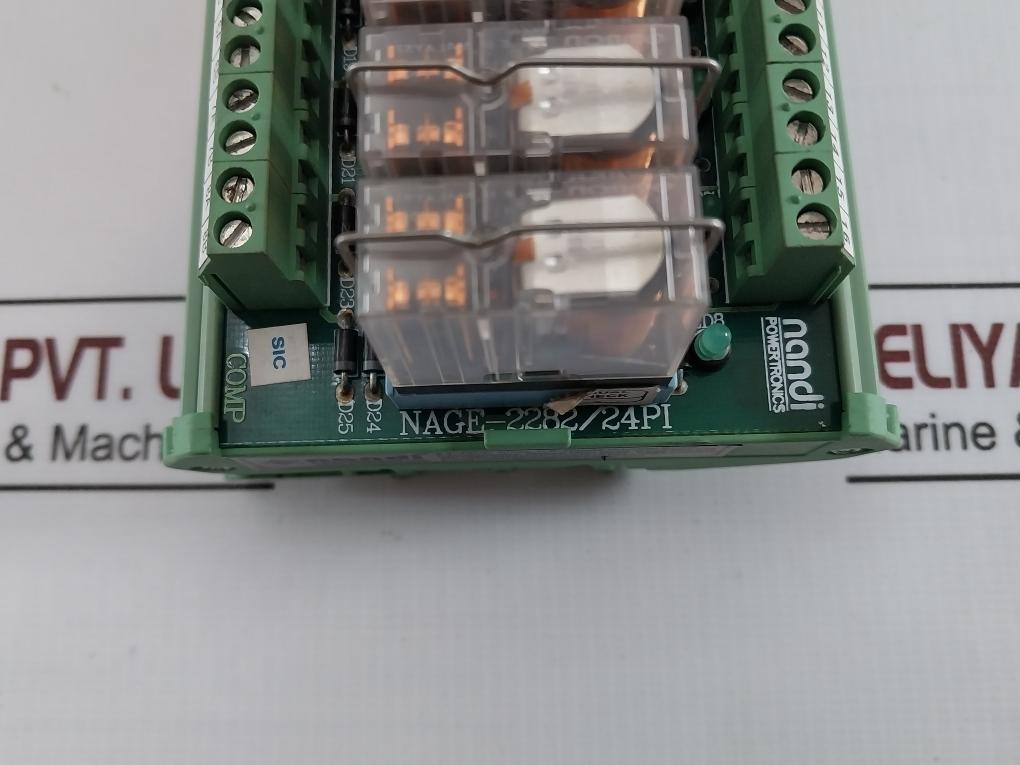Nandi Powertronics Nage-2282/24Pi Electromechanical Relay Module G2R-2 24Vdc