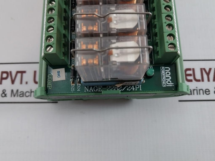 Nandi Powertronics Nage-2282/24Pi Electromechanical Relay Module G2R-2 24Vdc