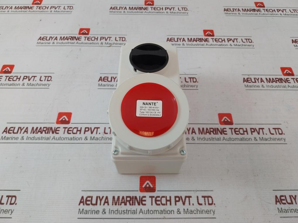 Nante 182124 Socket Plug Ip67 32A-3H/380-415V- 3P+E/50+60Hz Iec60309-2