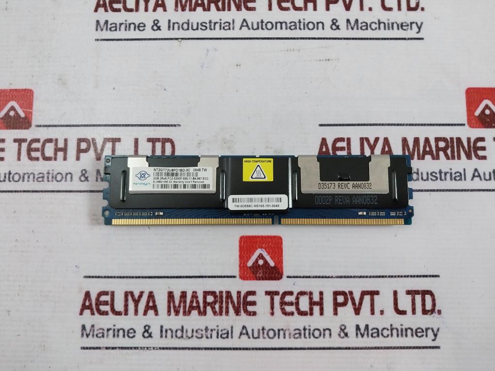 Nanya Nt2gt72u8pd1bd-3c 2gb 2rx8 Pc2-5300f-555-11-b4 D35173 Rev.c