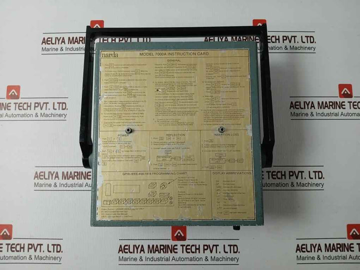 Narda 7000A-01 Microwave Multimeter Rev (H) 200V
