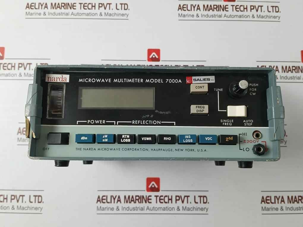 Narda 7000A-01 Microwave Multimeter Rev (H) 200V