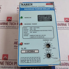 Naren Electronics Reverse Power Relay 0-15 Sec