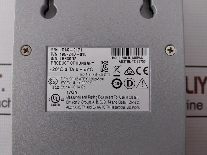 National Cdaq-9171 Compactdaq 1-slot Usb Single Module Carrier Chassis Ver 16.0