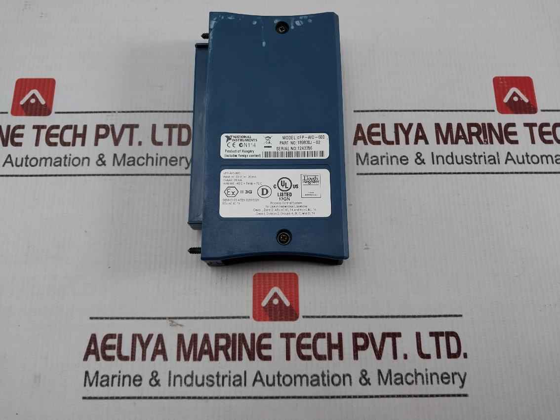 National Instruments Cfp-aio-600 Multifunction Analog I/o Module 189830j-02