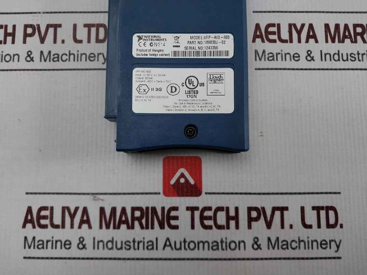 National Instruments Cfp-aio-600 Multifunction Analog I/o Module 189830j-02
