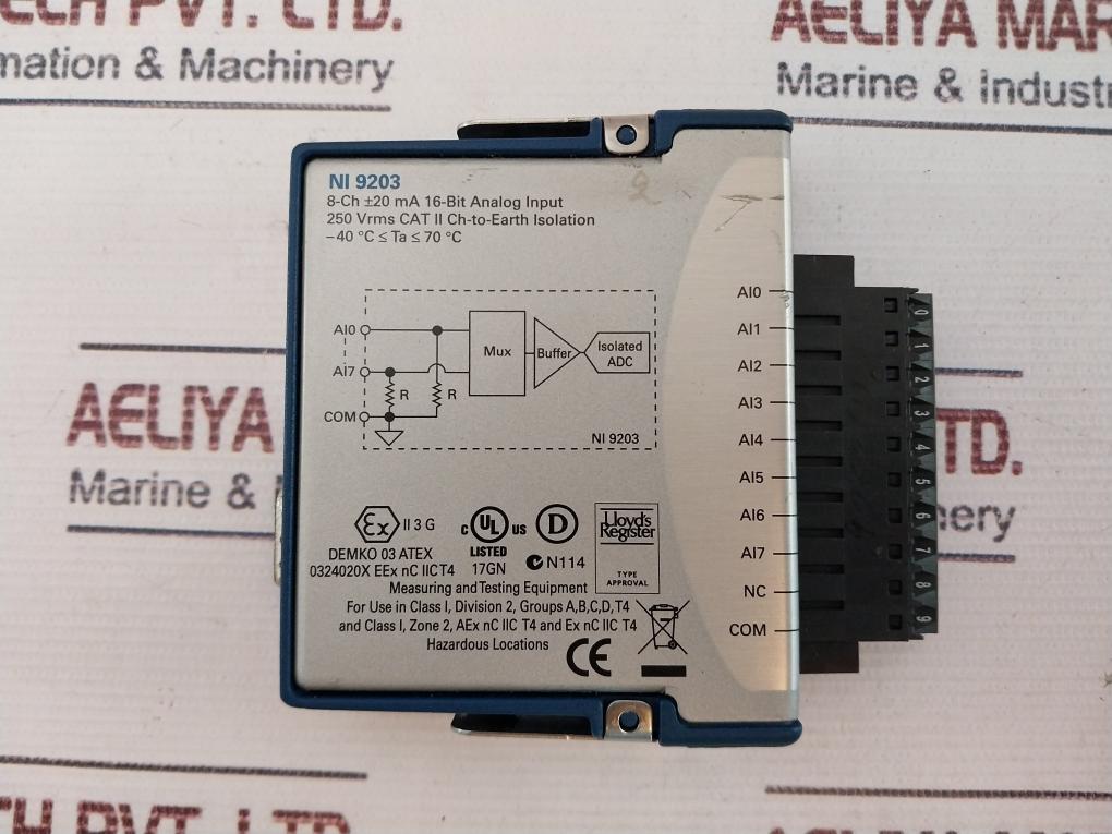 National Instruments Crio-9114, 196604B-04L, Analog Input Module