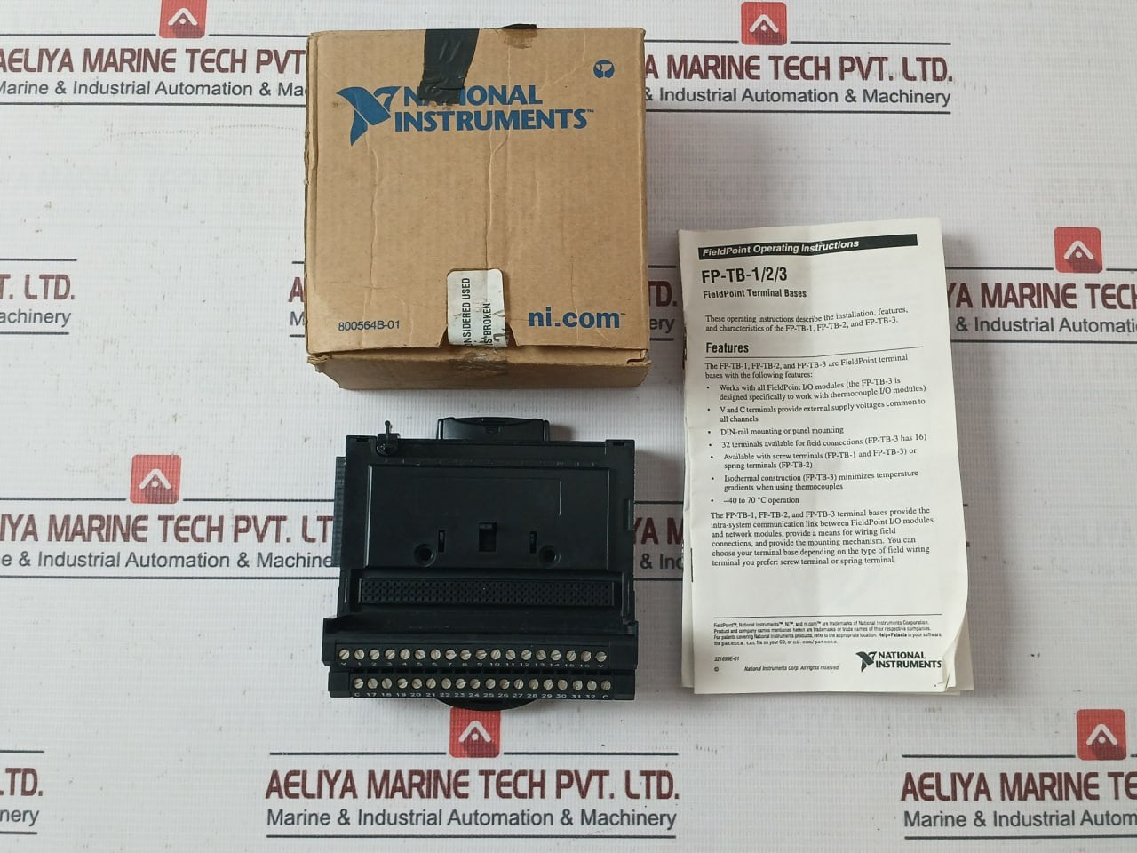 National Instruments Fp-tb-1 Fieldpoint Terminal Base 11Bc2A1 70C Ha3383397
