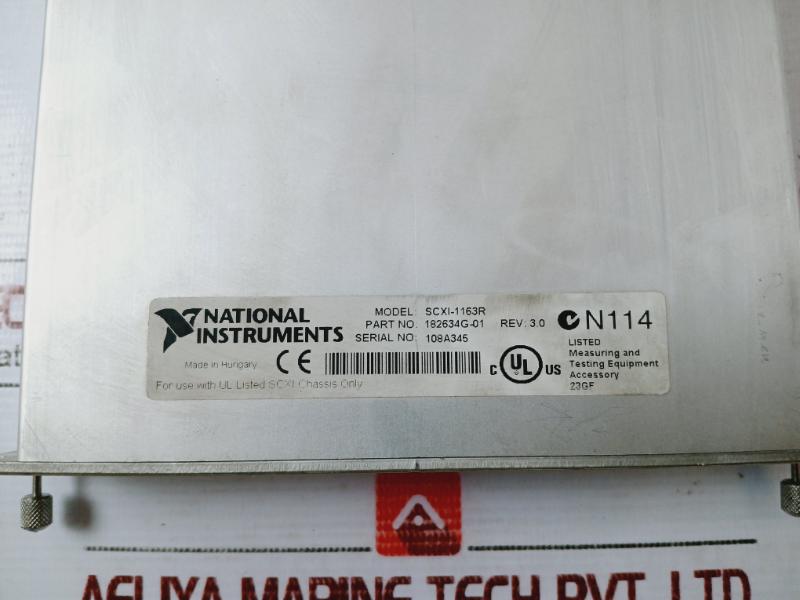 National Instruments Scxi-1000 Chassis 181445L-31 Rev: 4.0 65Va 47-63Hz 240Vac