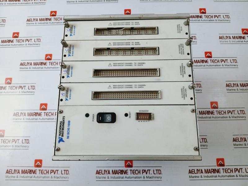 National Instruments Scxi-1000 Chassis 181445L-31 Rev: 4.0 65Va 47-63Hz 240Vac