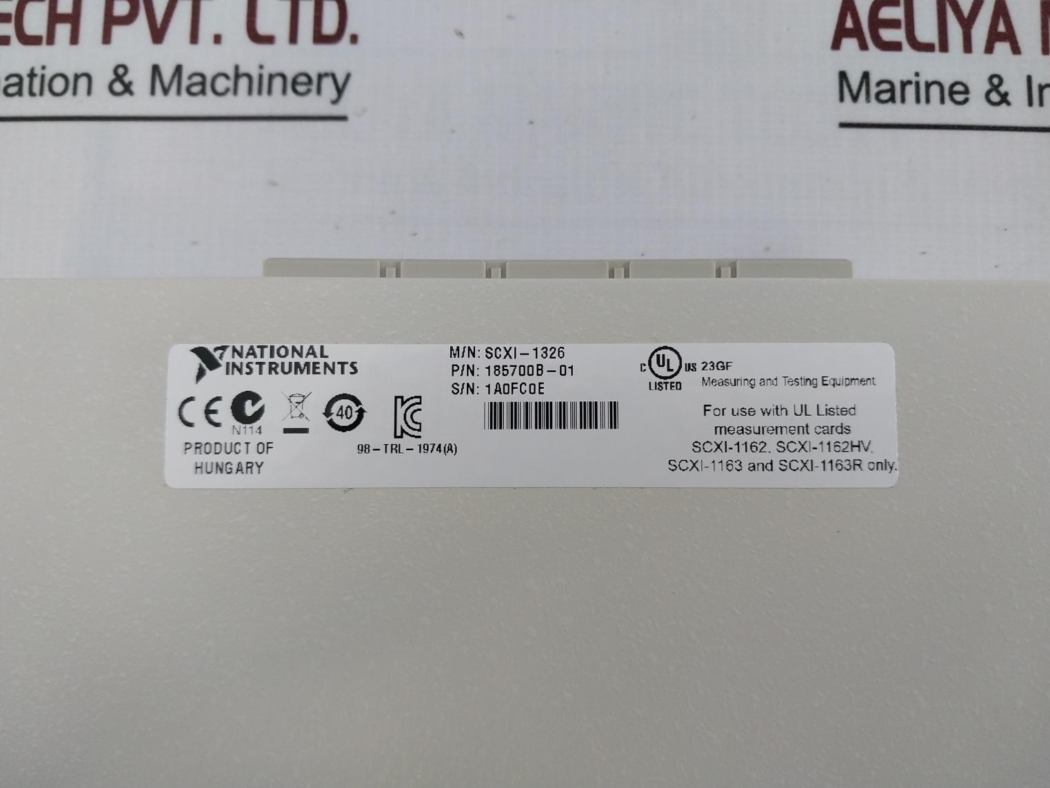 National Instruments Scxi-1326 High-voltage Terminal Block Assembly