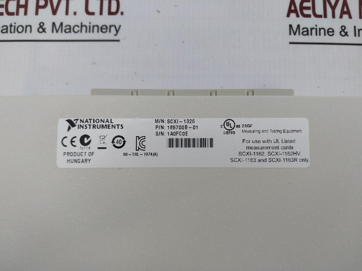 National Instruments Scxi-1326 High-voltage Terminal Block Assembly