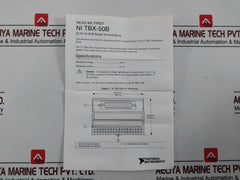 National Instruments Tbx-50B 50-pin Male D-sub Screw Terminal Block