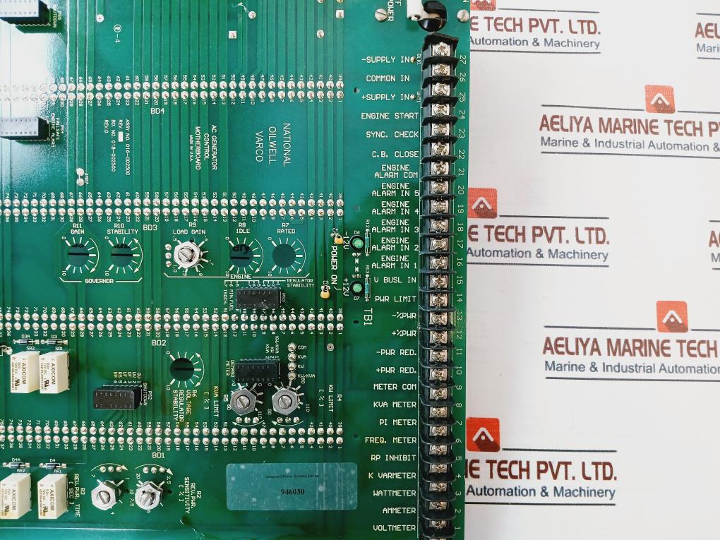 National Oilwell Varco 10055557-001 Ac Generator Control Motherboard