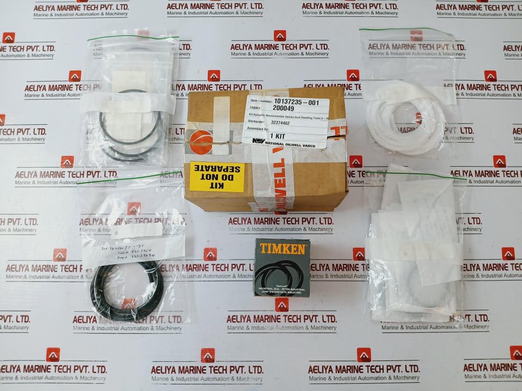 National Oilwell Varco 10137235-001 Hydraulic Spare Seal Handling Kit V-75