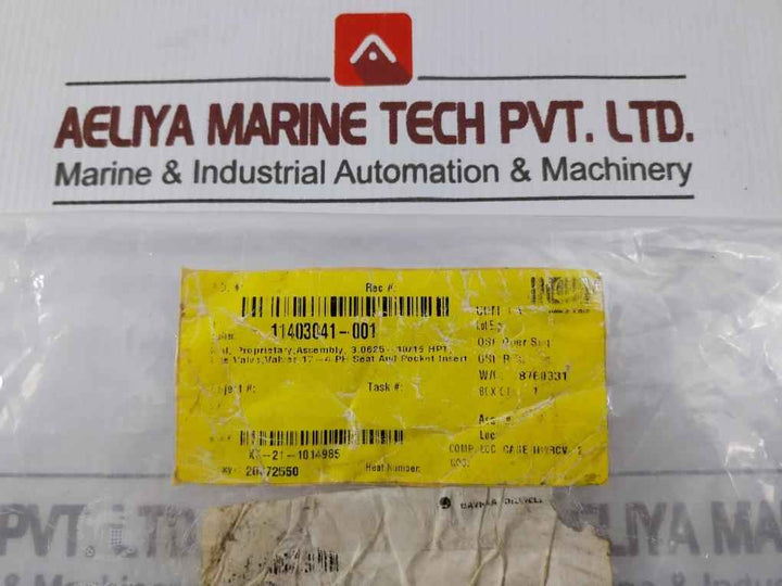 National Oilwell Varco 10291166-001 Hpt Valve Seat & Pocket Insert Assembly