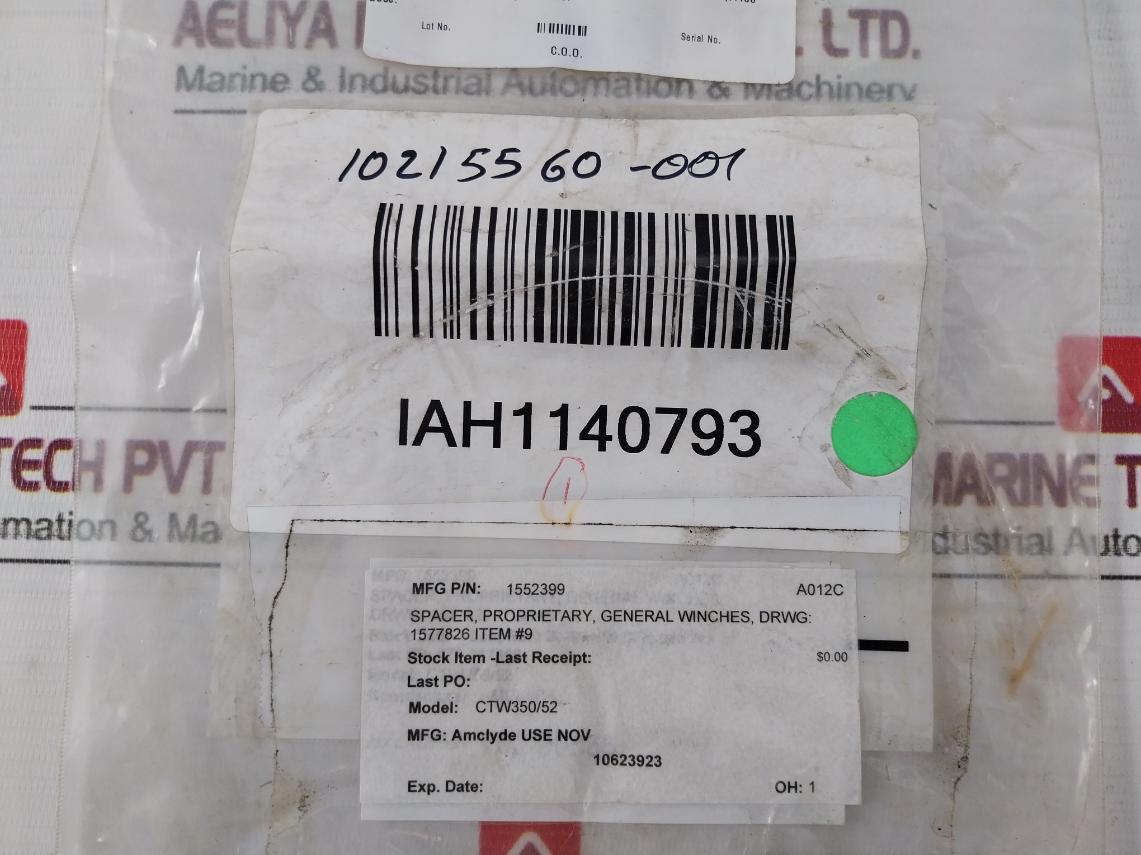 National Oilwell Varco 1552399 Gasket Ring Ctw350/52